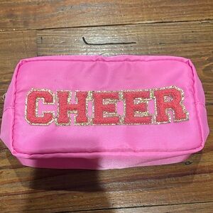 Pink Cheer Makeup Pouch